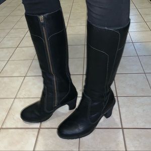 Timberland leather heeled boots